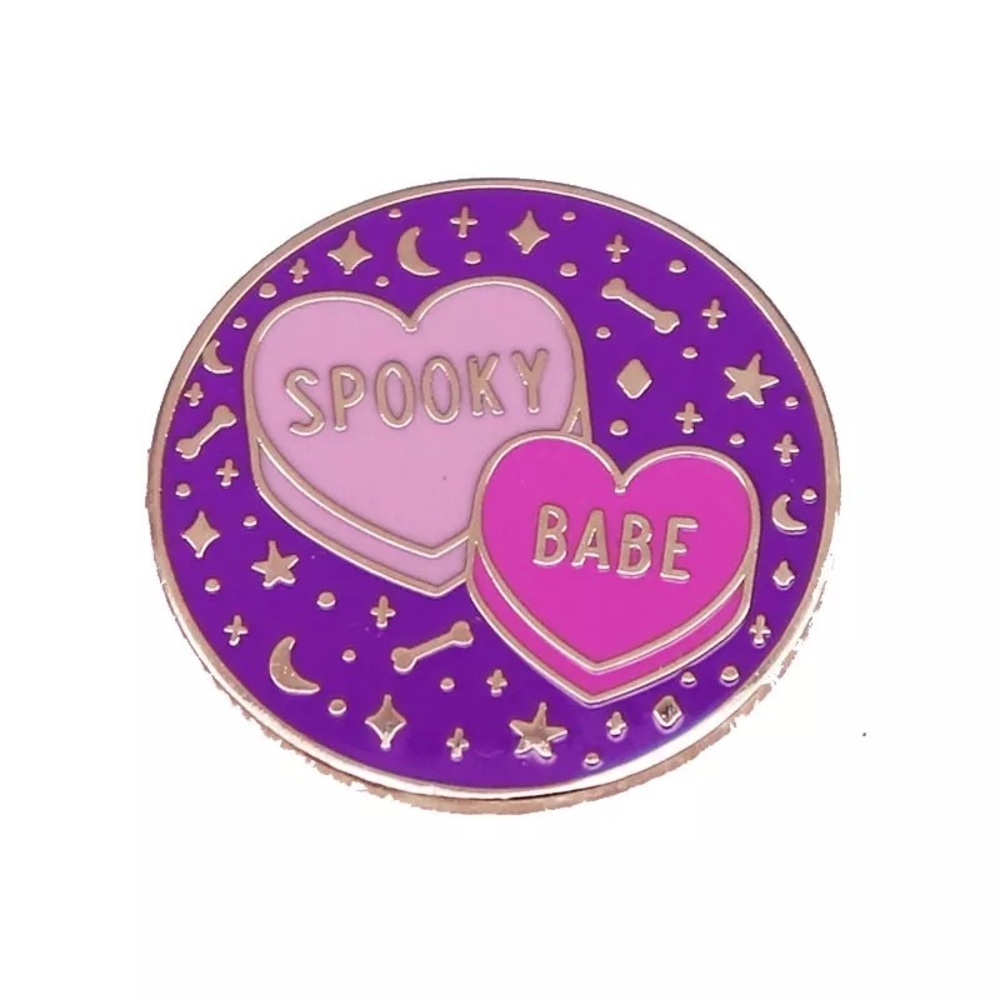 Spooky Babe Enamel Pin